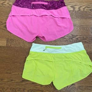 Lululemon speed up shorts size 4